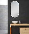 Matte Black Framed LED Dressing Mirror 500x1000mm