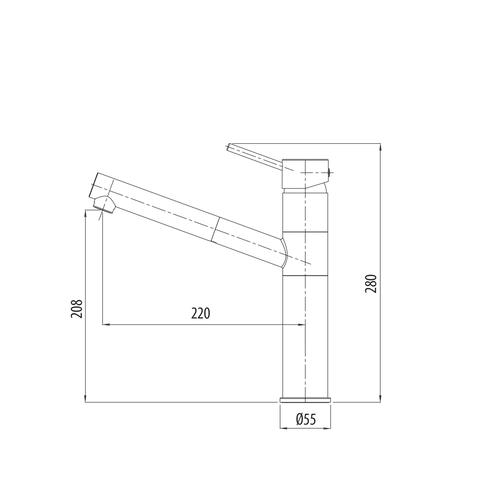 Oliveri - Venice Pull Out Mixer Tap