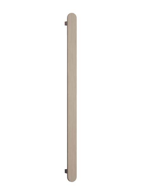 Thermogroup - Flat Pill 12V Vertical Single Heated Towel Rail Polished Stainless Steel W50xH900xD50mm