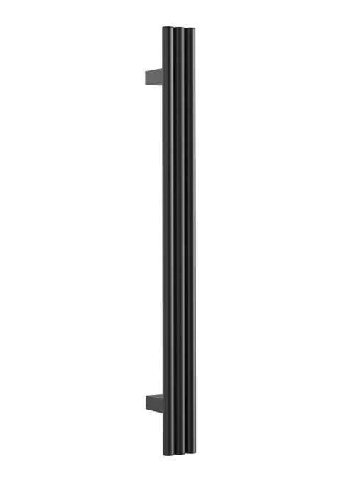 Thermogroup - 12V Round Vertical Heated Towel Rail W900xH75xD100mm