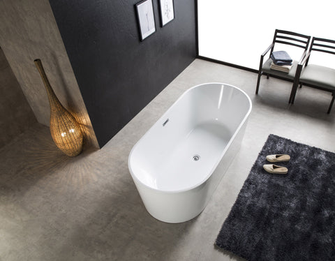 Alpine - Galaxy Oval Freestanding Bath 130cm White