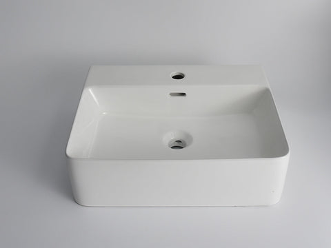 Claya - WH-52 Wall Hung Basin, Gloss White