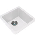 White Granite Single Bowl Kitchen Sink 422x422x203mm