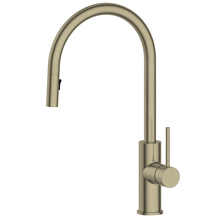 Gold Pulllout Tap