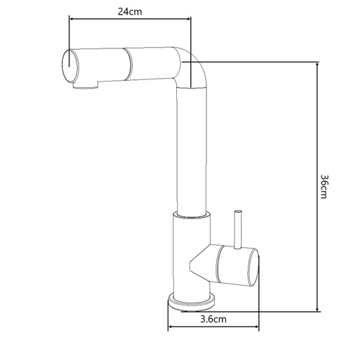 Zen - Pullout Kitchen/Laundry Mixer Tap