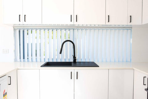 Modern National - Dello Single Bowl Granite Sink with Drainer Black