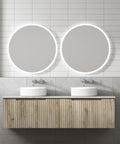 Front view of the Aulic Calder 1500mm wall hung vanity