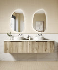 Aulic Calder 1500mm wall hung vanity shown in a finished bathroom