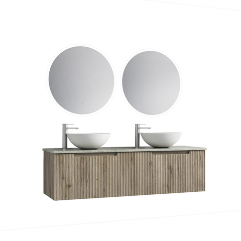Aulic Calder 1500mm wall hung vanity in a bathroom setting