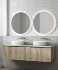 Side view of the Aulic Calder 1500mm wall hung vanity showing drawer depth