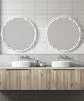 Front view of the Aulic Calder 1800mm wall hung vanity