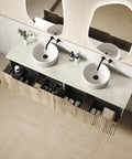 Aulic Calder 1800mm wall hung vanity in a bathroom setting