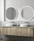 Side view of the Aulic Calder 1800mm wall hung vanity showing drawer depth