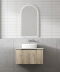 Front view of the Aulic Calder 750mm wall hung vanity