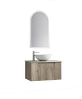 Aulic Calder 750mm wall hung vanity shown in a finished bathroom