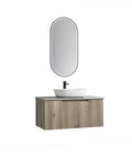 Aulic Calder 900mm wall hung vanity shown in a finished bathroom