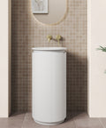 Aulic Civaro 420mm floor standing vanity shown in a finished bathroom