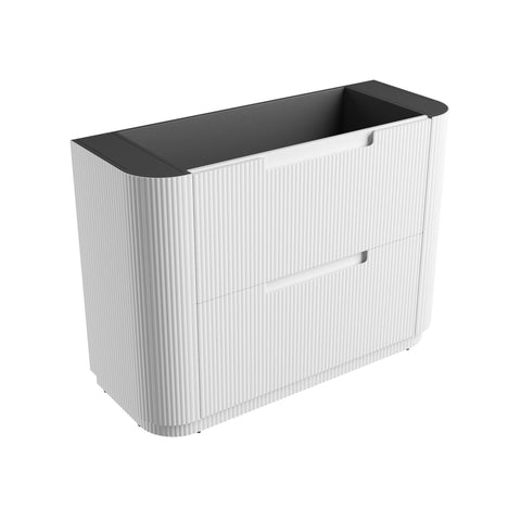 Aulic Curva 1200mm floor standing vanity, cabinet only