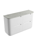 Alpine solid-surface stone top for the Aulic Curva 1500mm floor standing vanity