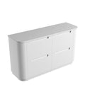 Snow solid-surface stone top for the Aulic Curva 1500mm floor standing vanity