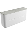 Alpine solid-surface stone top for the Aulic Curva 1800mm floor standing vanity