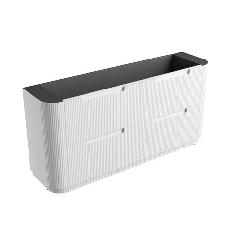Aulic Curva 1800mm floor standing vanity, cabinet only
