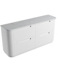 Cato solid-surface stone top for the Aulic Curva 1800mm floor standing vanity