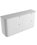 Pure solid-surface stone top for the Aulic Curva 1800mm floor standing vanity