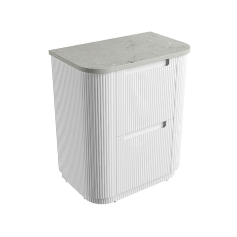 Alpine solid-surface stone top for the Aulic Curva 750mm floor standing vanity