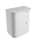 Palis White solid-surface stone top for the Aulic Curva 750mm floor standing vanity
