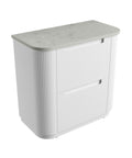 Alpine solid-surface stone top for the Aulic Curva 900mm floor standing vanity
