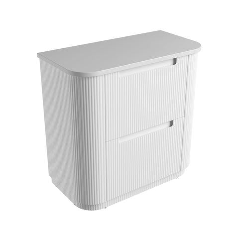 Pure solid-surface stone top for the Aulic Curva 900mm floor standing vanity