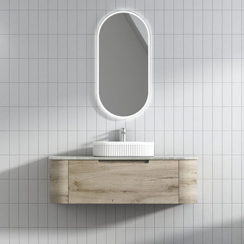 Front view of the Aulic Hamilton 1200mm wall hung vanity