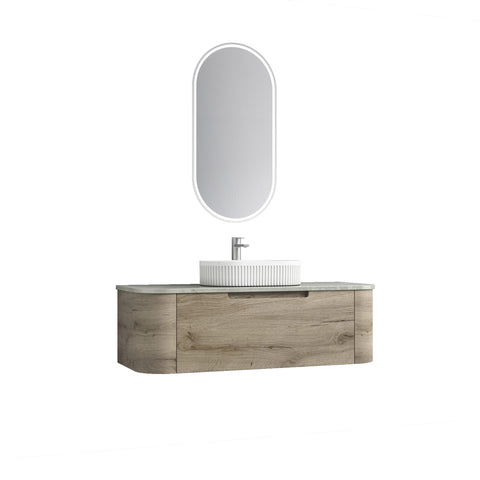 Aulic Hamilton 1200mm wall hung vanity shown in a finished bathroom