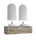 Aulic Hamilton 1500mm wall hung vanity styled in a bathroom