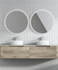 Front view of the Aulic Hamilton 1800mm wall hung vanity