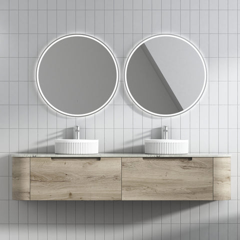 Front view of the Aulic Hamilton 1800mm wall hung vanity