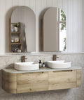 Aulic Hamilton 1800mm wall hung vanity in a bathroom setting