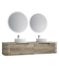 Aulic Hamilton 1800mm wall hung vanity styled in a bathroom
