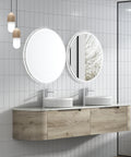 Aulic Hamilton 1800mm wall hung vanity styled in a bathroom