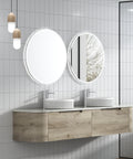 Side view of the Aulic Hamilton 1800mm wall hung vanity showing drawer depth