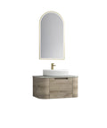 Aulic Hamilton 750mm wall hung vanity shown in a finished bathroom