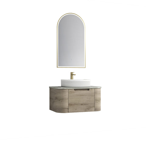Aulic Hamilton 750mm wall hung vanity shown in a finished bathroom