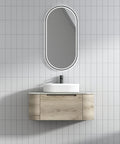 Front view of the Aulic Hamilton 900mm wall hung vanity