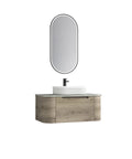Aulic Hamilton 900mm wall hung vanity shown in a finished bathroom