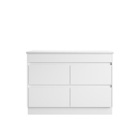 Crystal Ceramic Top for the Aulic Leona 1200mm floor standing vanity