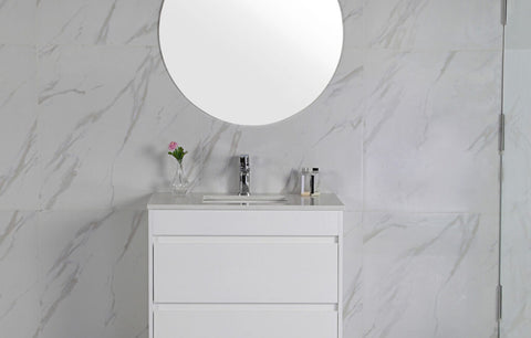 Aulic Leona 1200mm floor standing vanity shown in a finished bathroom