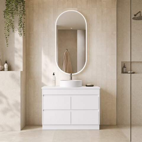 Aulic Leona 1200mm floor standing vanity with vanity top