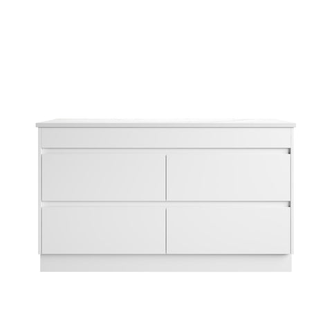 Crystal Ceramic Top for the Aulic Leona 1500mm floor standing vanity