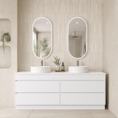 Aulic Leona 1800mm floor standing vanity with vanity top